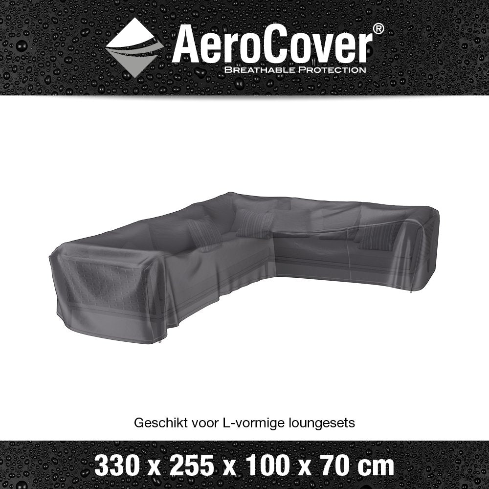  AeroCover Loungesethoes Hoekset Rechts 330 X 255 X 70 Cm